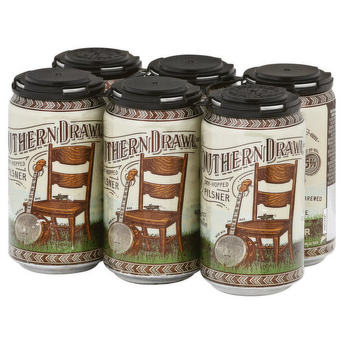 Southern Drawl Beer, Pilsner, 6 Pack - Super 1 Foods