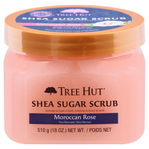 TREE HUT Sugar Scrub, Shea, Moroccan Rose