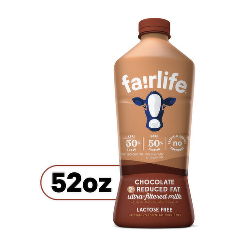 Fairlife Milk, Ultra-Filtered, Reduced Fat, Chocolate, 2%