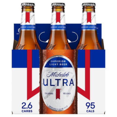 Michelob Ultra Beer, Light, Superior