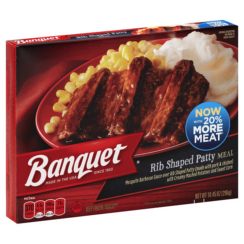 Banquet Rib Shaped Patty Meal