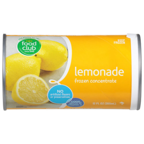Food Club Frozen Concentrate, Lemonade