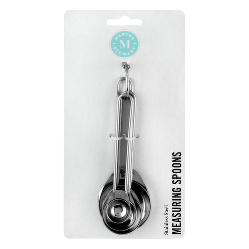 Martha Stewart Stainless Steel Measuring Spoon, Silver