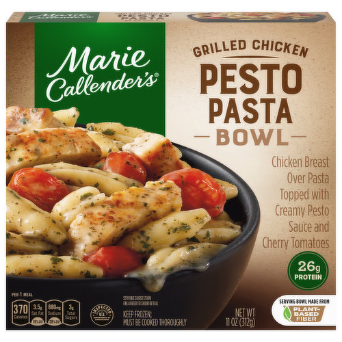 Marie Callender's Grilled Chicken Pesto Cavatelli Bowl