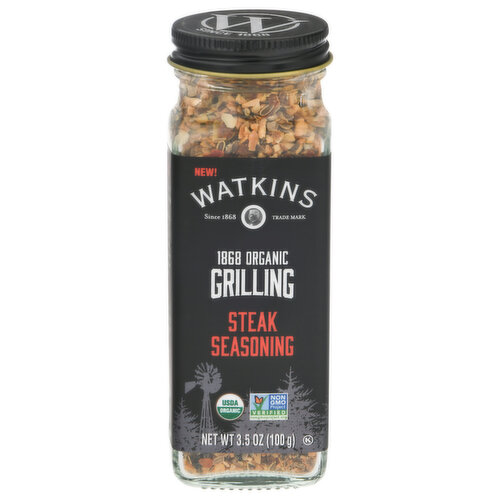 Watkins Seasoning, Steak, Organic, Grilling