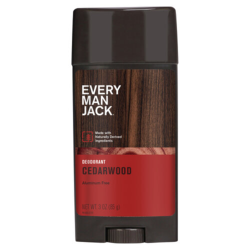 Every Man Jack Deodorant, Cedarwood, Body