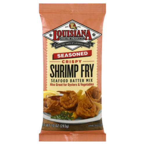 Louisiana Fish Fry Products Shrimp Fry, Crispy, Seasoned