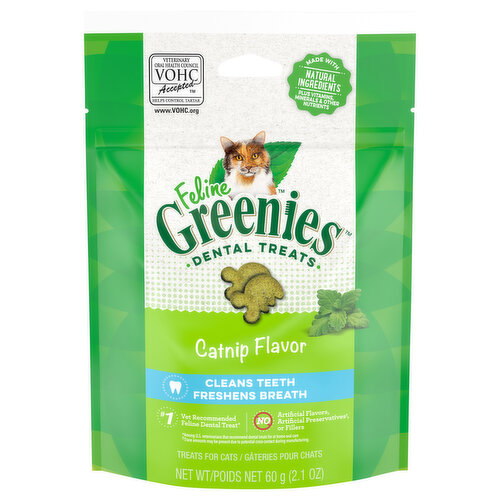 Feline Greenies Treats for Cats, Catnip Flavor