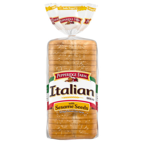 Our passion for creating breads that satisfy and delight the entire family shows in the care we put into every loaf. Pepperidge Farm Italian bread is no exception. We've taken the robust Italian bread you love and made it into a soft, moist sandwich bread you can enjoy everyday. Each large, flavorful slice makes for the perfect sandwich hot or cold! No high fructose corn syrup.