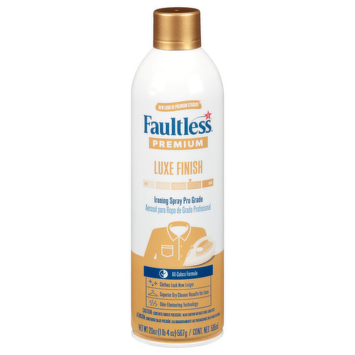 Faultless Ironing Spray, Premium, Luxe Finish, Pro Grade