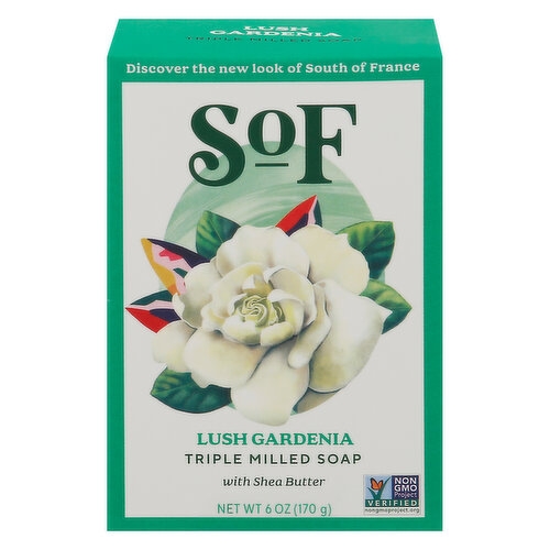 SOF Soap, Triple Milled, Lush Gardenia