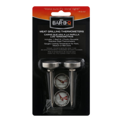 Mr Bar B Q Thermometers, Meat Grilling