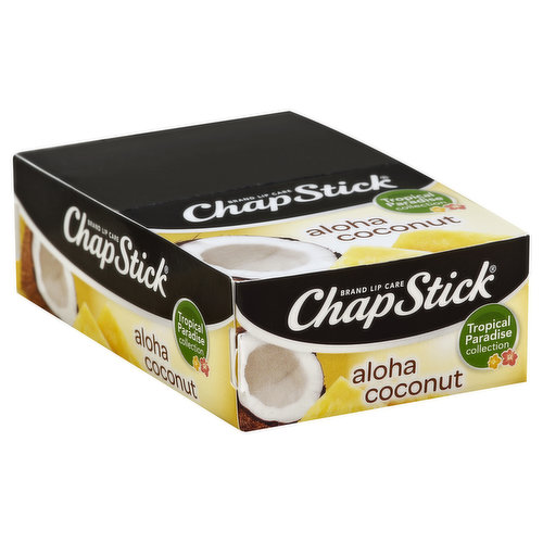 Tropical paradise collection. For most recent product information, visit www.chapstick.com.