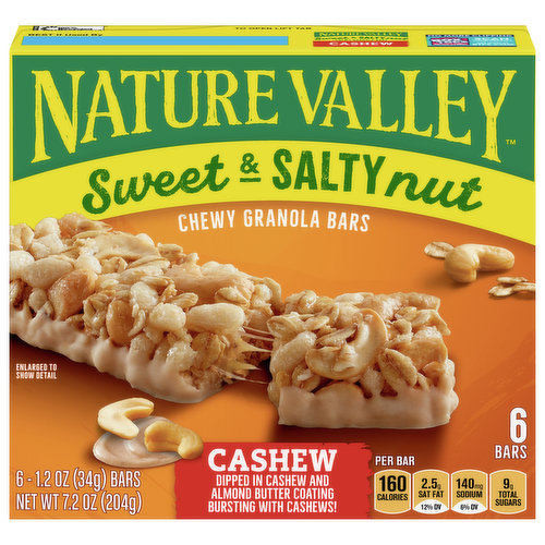 NATURE VALLEY Protein Chewy Granola Bars Peanut Butter Dark