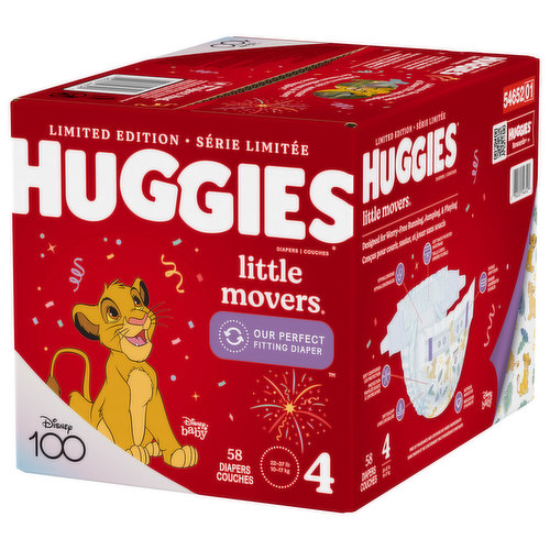 Huggies Diapers, Disney Baby, 4 (22 37 Lb) 58 Ea