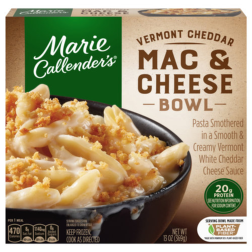 Marie Callender's Mac & Cheese Bowl, Creamy Vermont