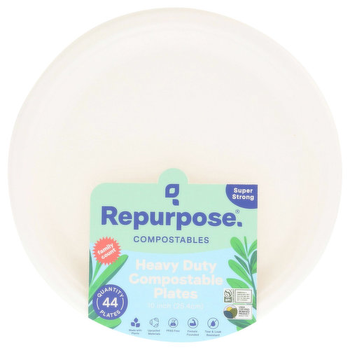 Repurpose Plates, Compostable, Heavy Duty