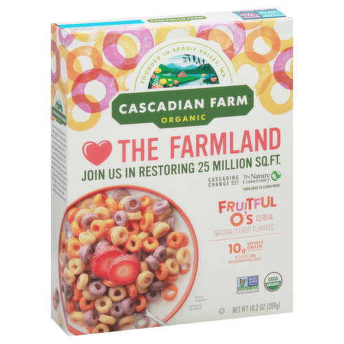 Cascadian Farm Cereal, Organic, Fruitful O's