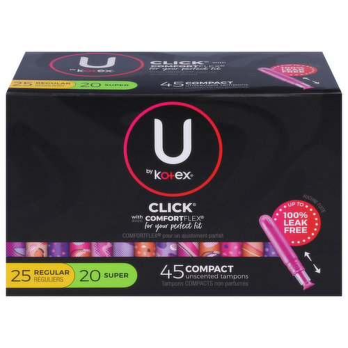 Tampons, Compact, Unscented, Regular/Super