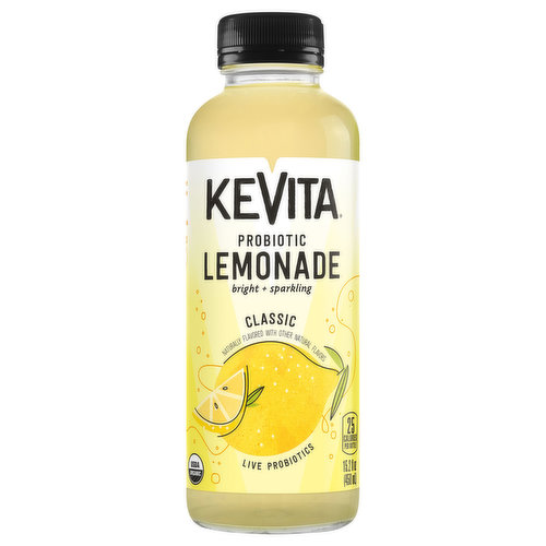 KeVita Lemonade, Classic, Sparkling Probiotic