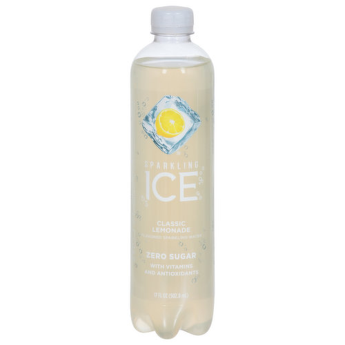 Ice Sparkling Water, Zero Sugar, Classic Lemonade