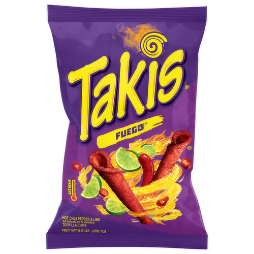 Takis Tortilla Chips, Extreme, Fuego