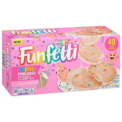 Funfetti Mini Pancakes, Unicorn