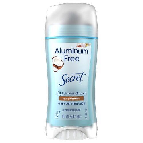 Secret Deodorant, Aluminum Free, Real Coconut