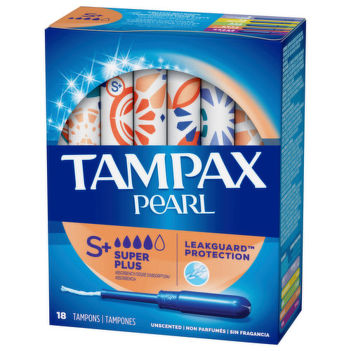 Tampax Tampons, Unscented, Super Plus - Super 1 Foods