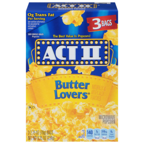 The best value in popcorn! No added diacetyl butter flavorings.