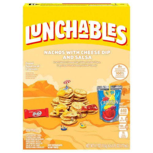 Lunchables Lunch Combinations, Nachos with Cheese Dip & Salsa