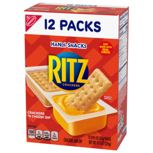 HANDI-SNACKS Handi-Snacks RITZ Crackers 'N Cheesy Dip Snack