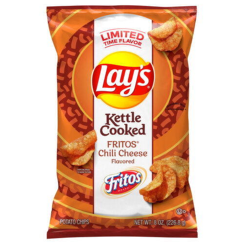 Lay's Potato Chips, Kettle Cooked, Fritos Chili Cheese Flavored