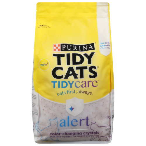 Purina Cat Litter, Alert, Multi-Cat, Color-Changing Crystals