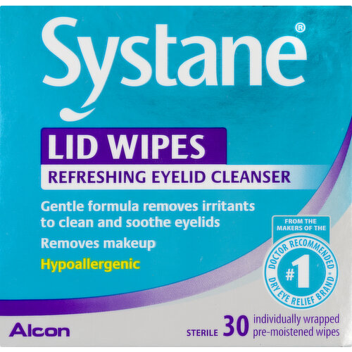 Systane Lid Wipes, Pre-Moistened, Sterile