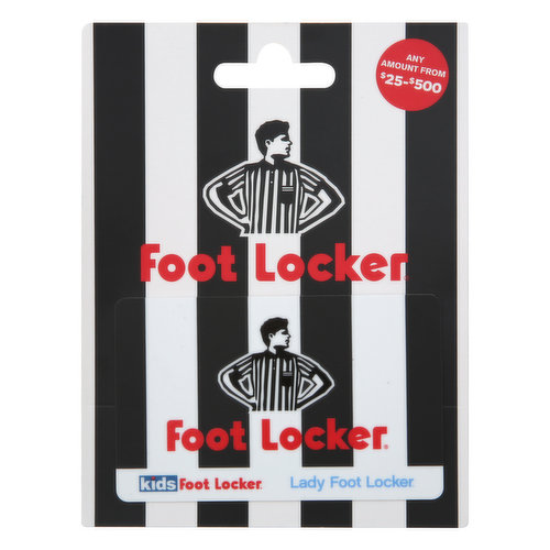 Foot Locker Gift Card, $25-$500