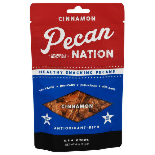 Pecan Nation Pecans, Healthy Snacking, Cinnamon, Antioxidant - Rich