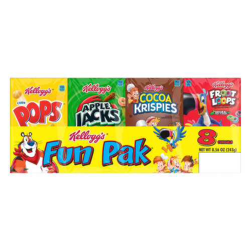 Kellogg's Cereals, Assorted, Fun Pak