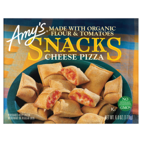 Amy's Amy's Frozen Snacks Cheese Pizza, Non-GMO, 6 oz.