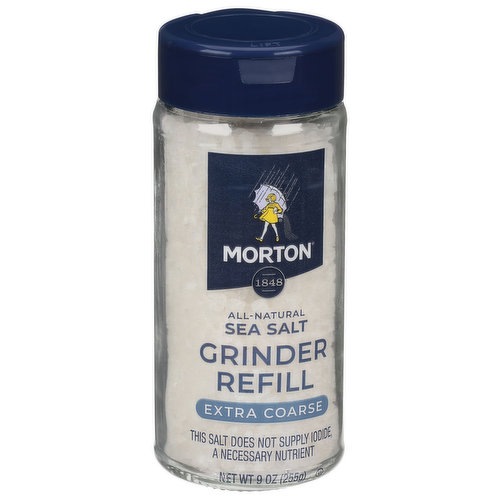 Morton Extra Coarse Sea Salt Grinder Refill 9 oz.