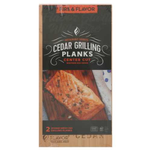 Fire & Flavor Grilling Planks, Center Cut, 11 Inch
