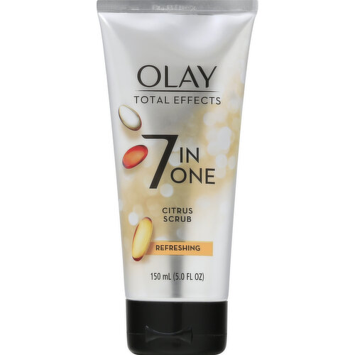 Olay Scrub, Citrus, Refreshing, 7 in One