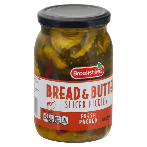 Brookshire's Fresh Packed Hot Bread & Butter Sliced Pickles