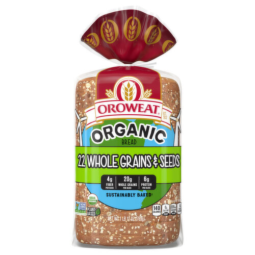 Oroweat Bread, Organic, 22 Whole Grains & Seeds