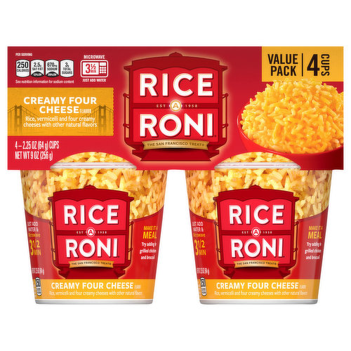 Rice-A-Roni Meal Kits, Creamy Four Cheese Flavor, Value Pack