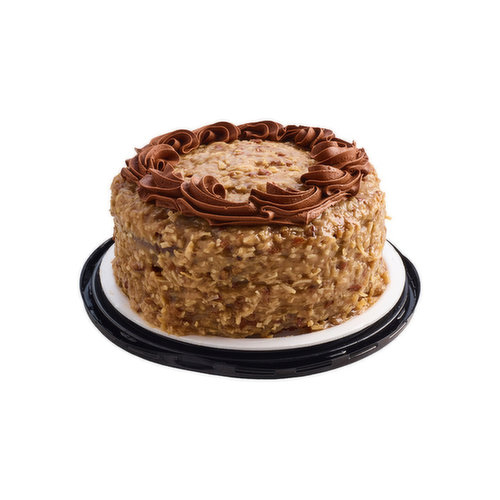 Fresh Double Layer Round German Chocolate Cake