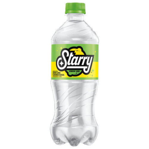 Starry Soda, Caffeine Free, Lemon Lime