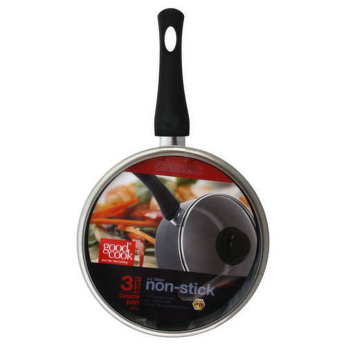 GoodCook® Sauce Pan - Black, 3 qt - Ralphs