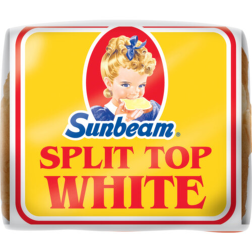 Sunbeam Bread, Enriched, White, Split Top