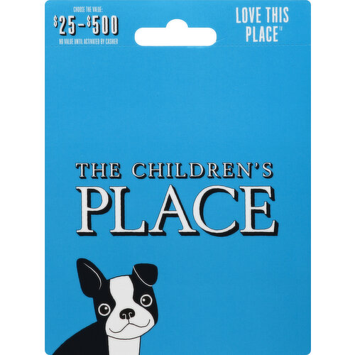 Childrens Place Gift Card, $25-$500